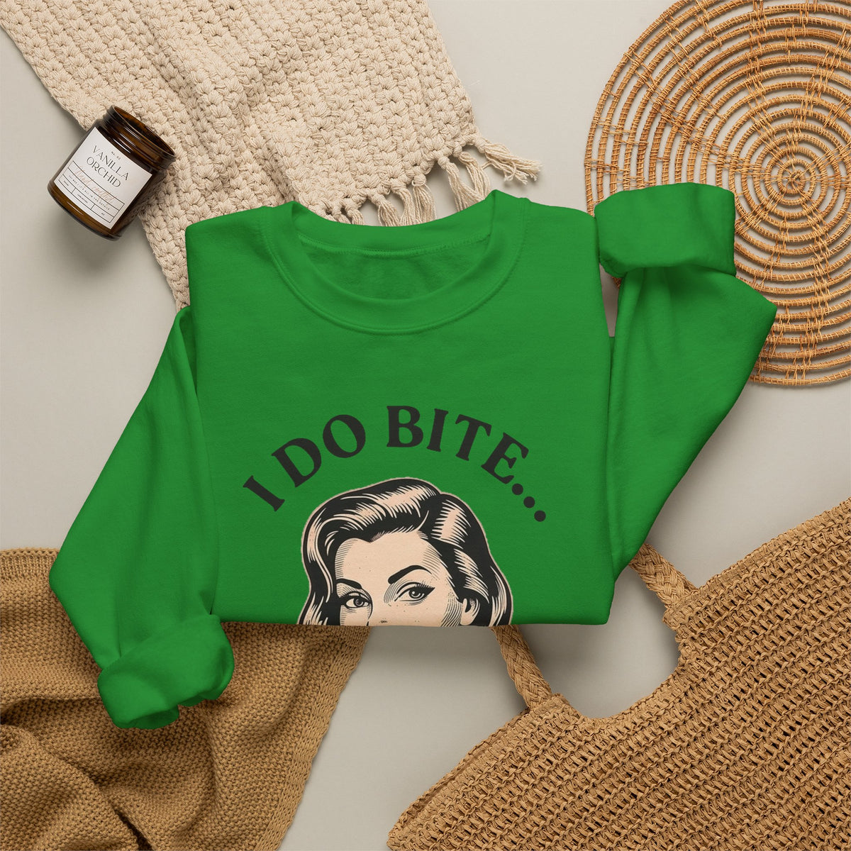 I Do Bite Crewneck Sweatshirt (Retro Edition)