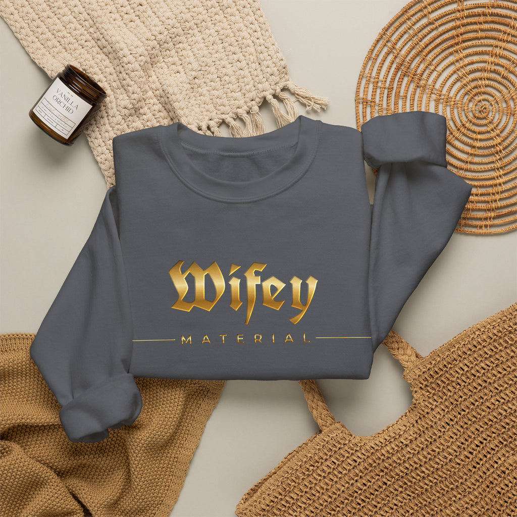 Wifey Material Crewneck Sweatshirt