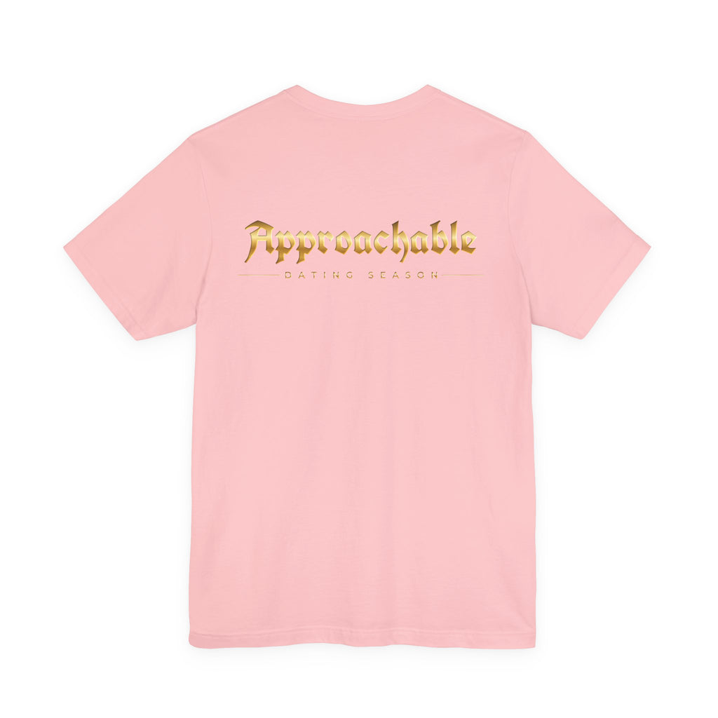 Approachable Dating Advisor Tee front & back| White T-Shirt
