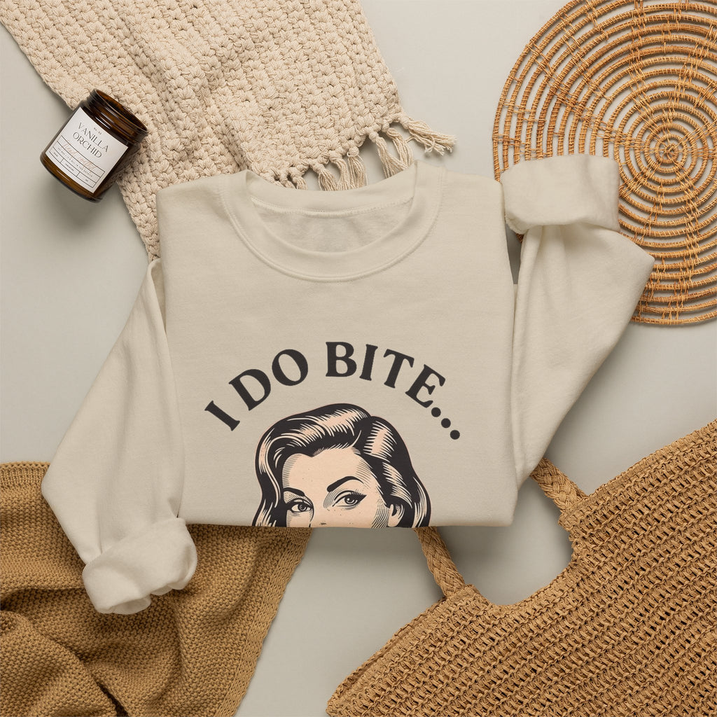 I Do Bite Crewneck Sweatshirt (Retro Edition)