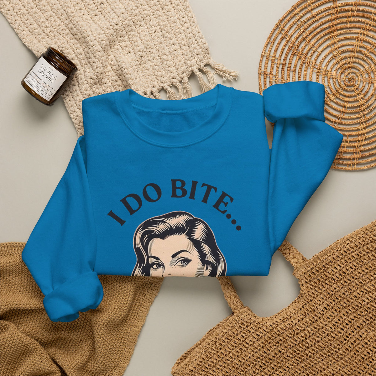 I Do Bite Crewneck Sweatshirt (Retro Edition)