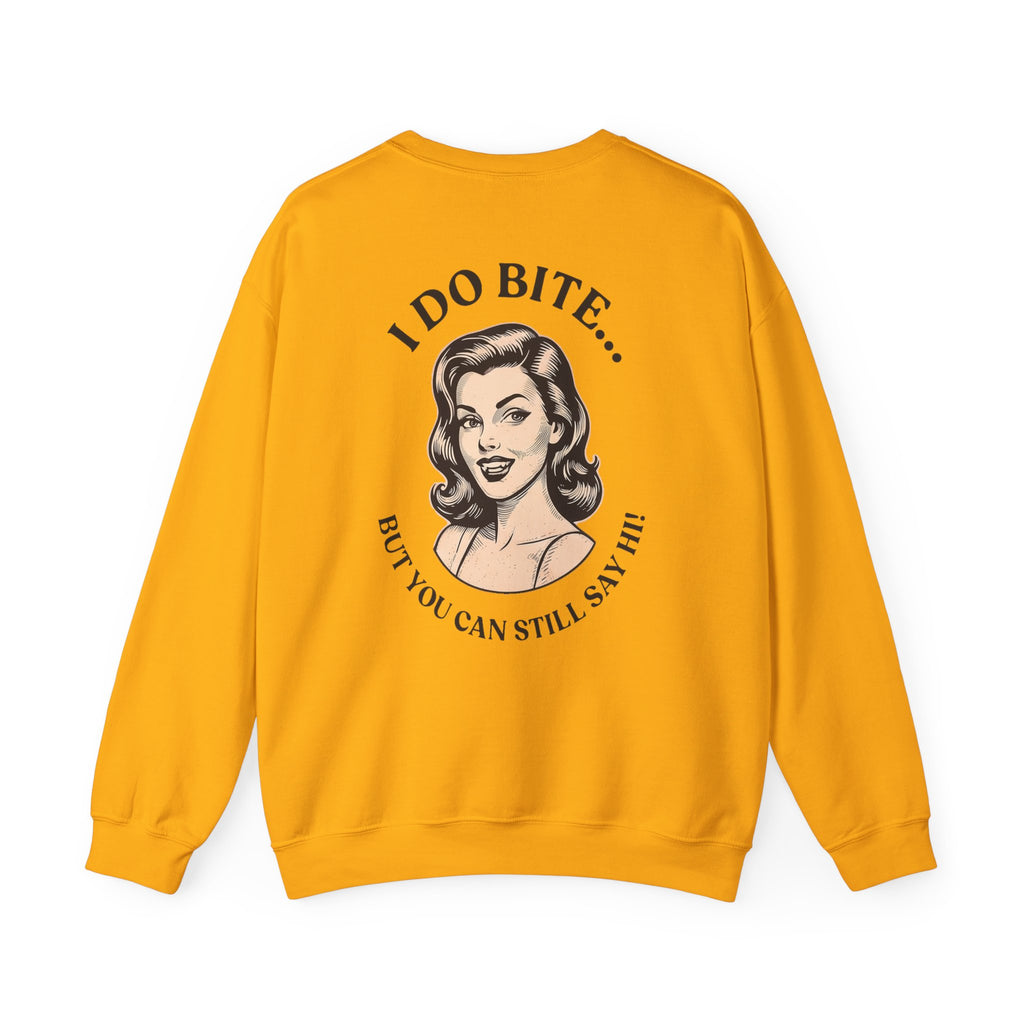 I Do Bite Crewneck Sweatshirt (Pinup Edition)