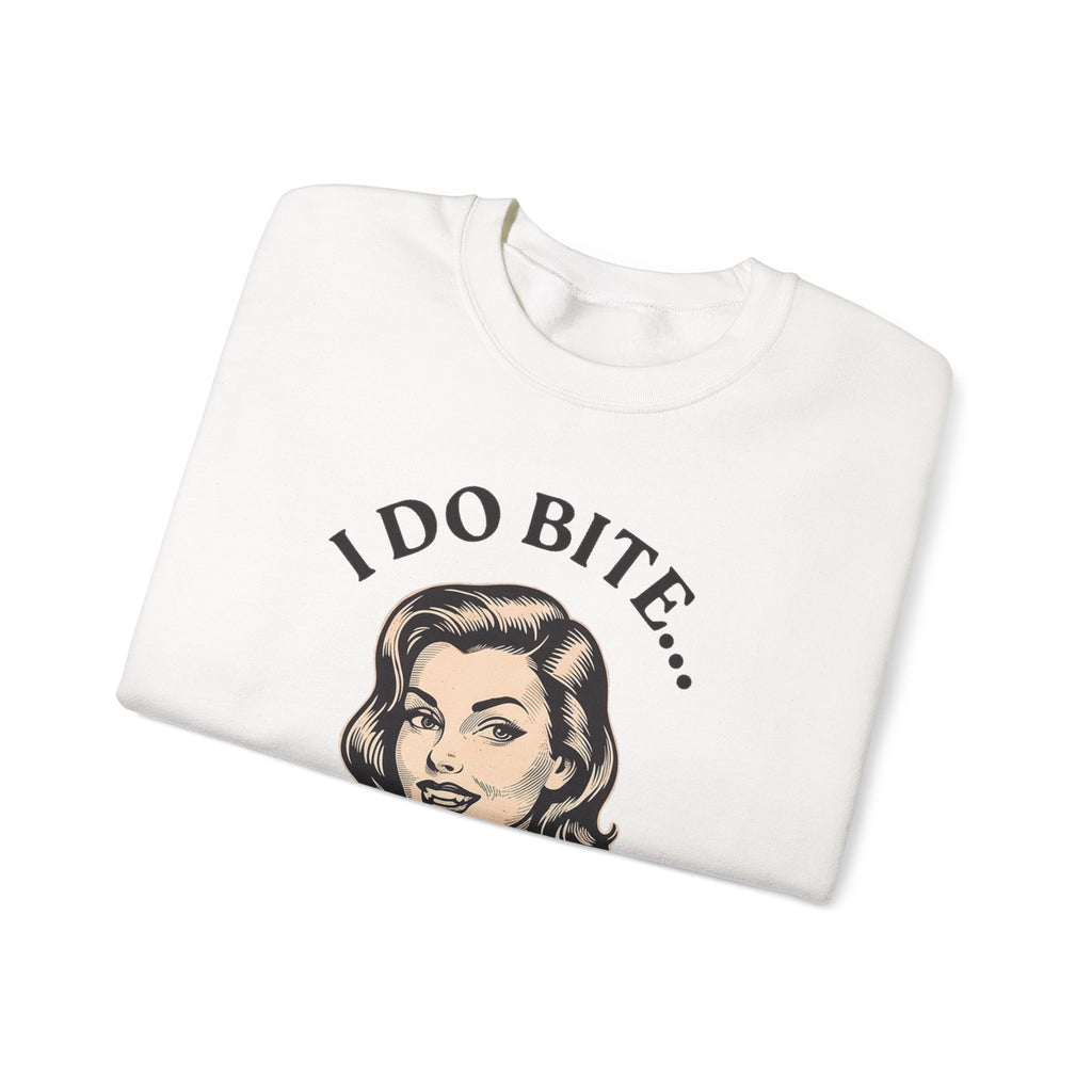 I Do Bite Crewneck Sweatshirt (Retro Edition)