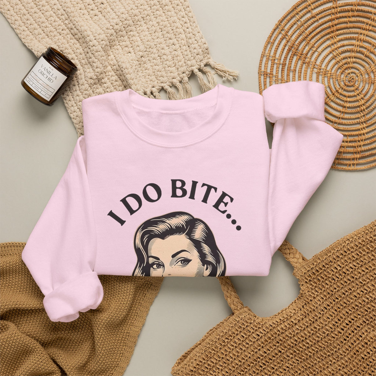 I Do Bite Crewneck Sweatshirt (Retro Edition)