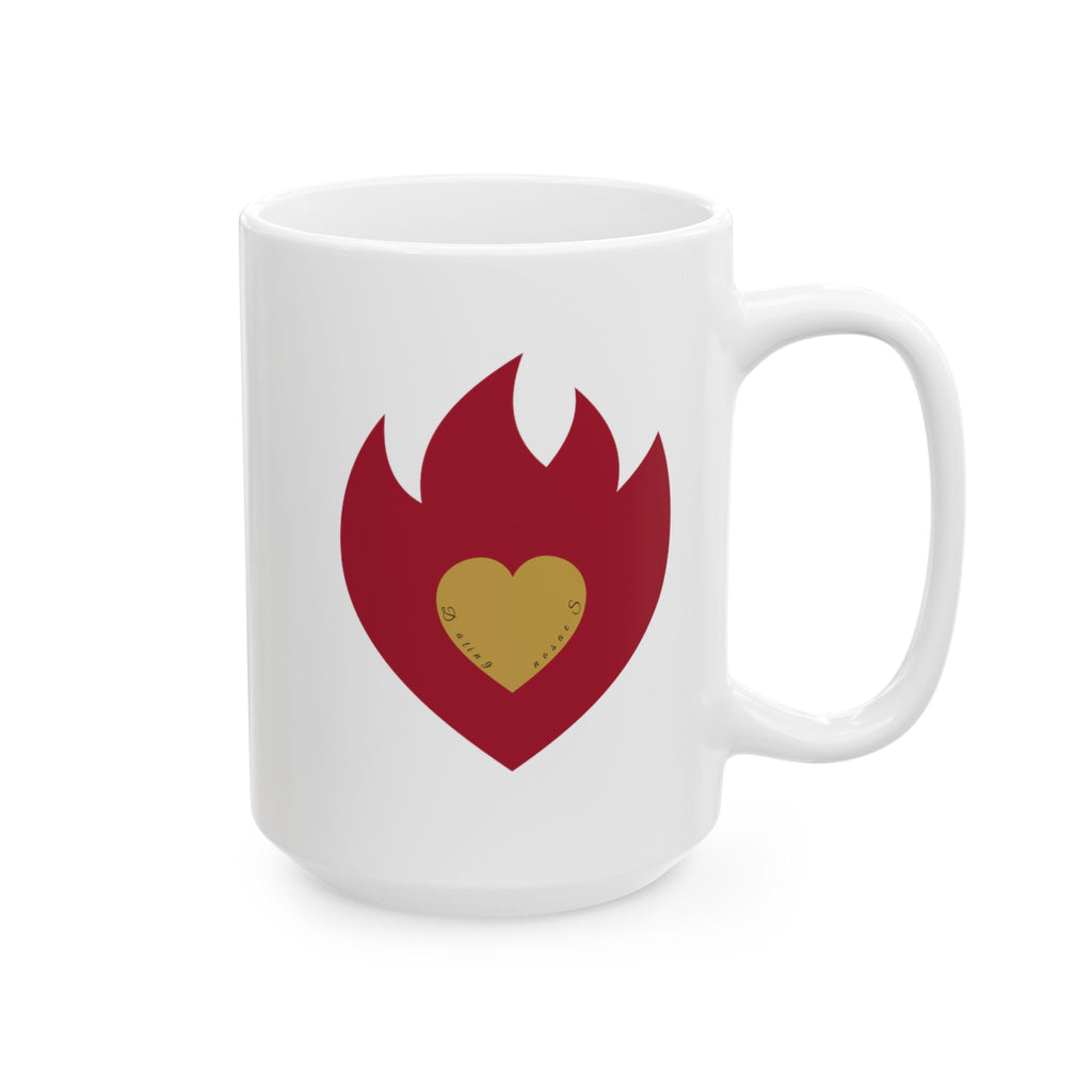Dating Season Flame Heart Mug