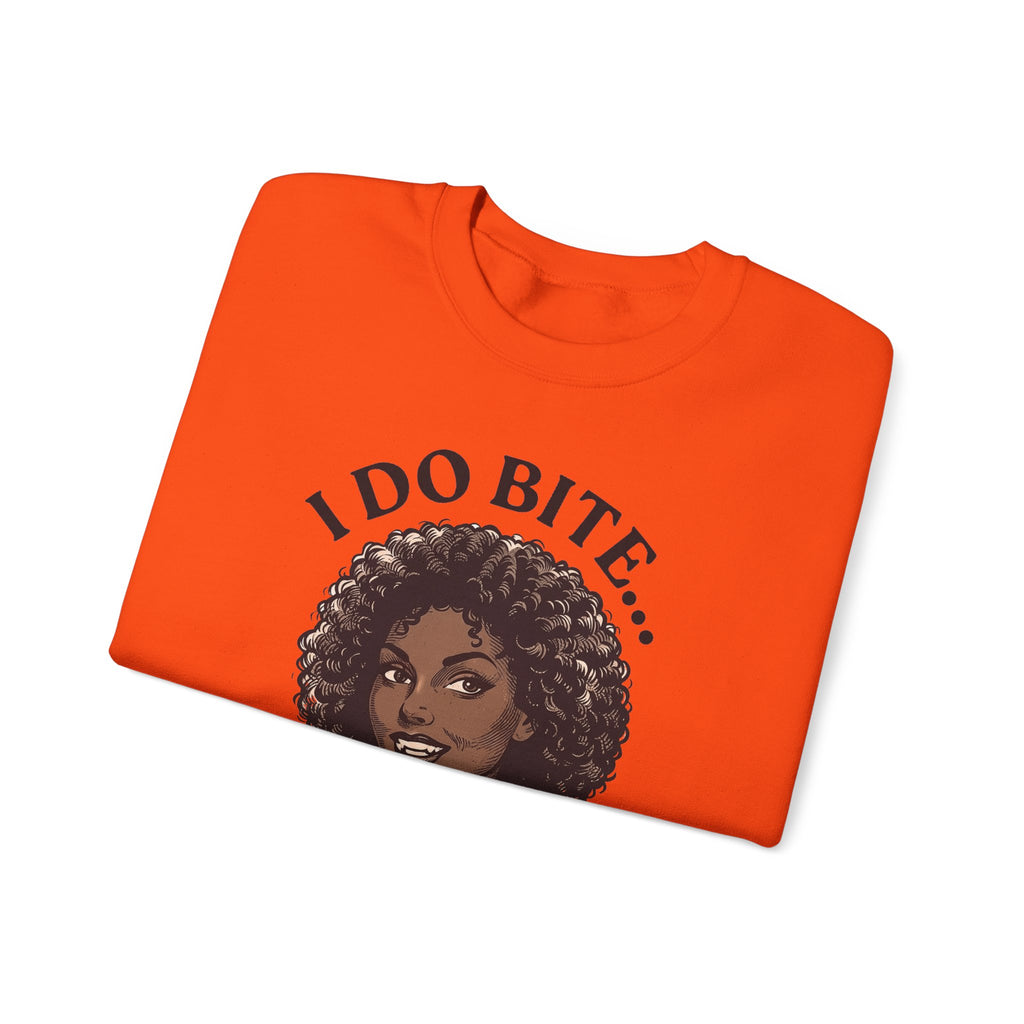 I Do Bite Crewneck Sweatshirt (Curls Edition)