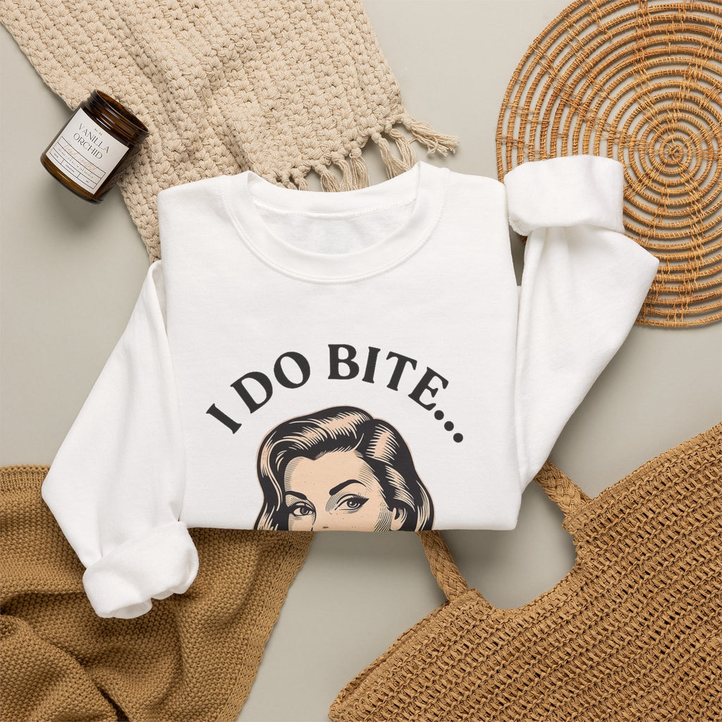 I Do Bite Crewneck Sweatshirt (Retro Edition)