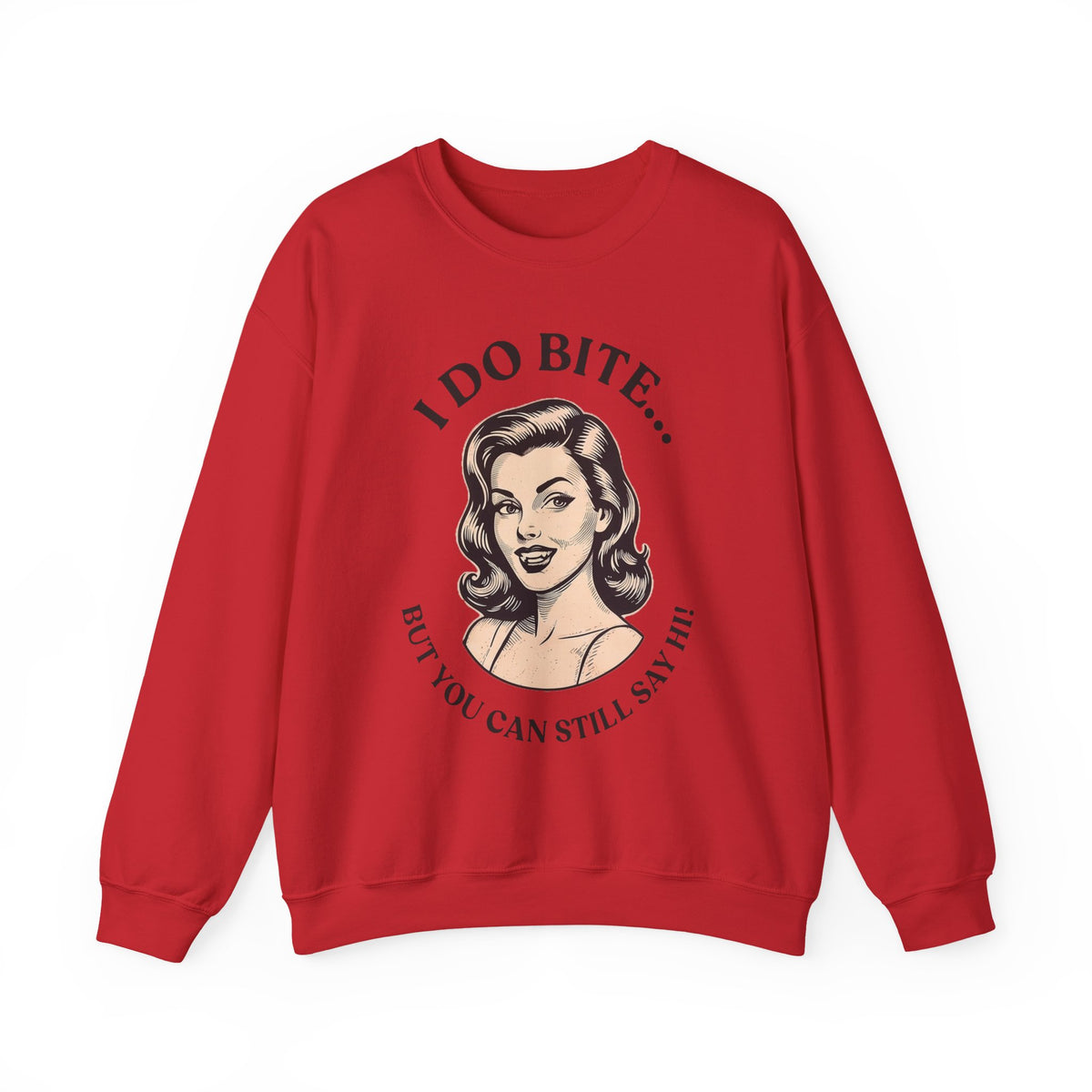 I Do Bite Crewneck Sweatshirt (Retro Edition)