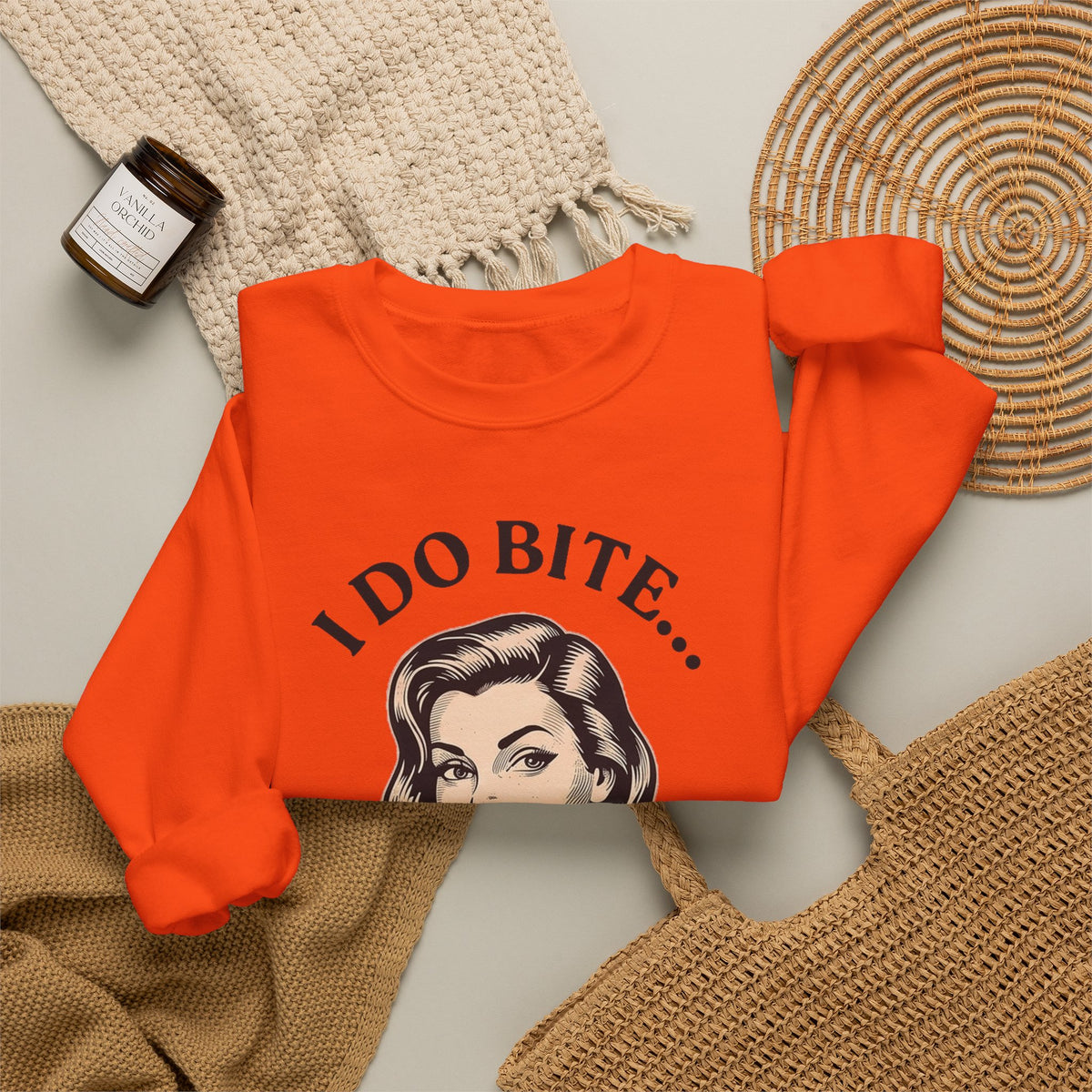 I Do Bite Crewneck Sweatshirt (Retro Edition)