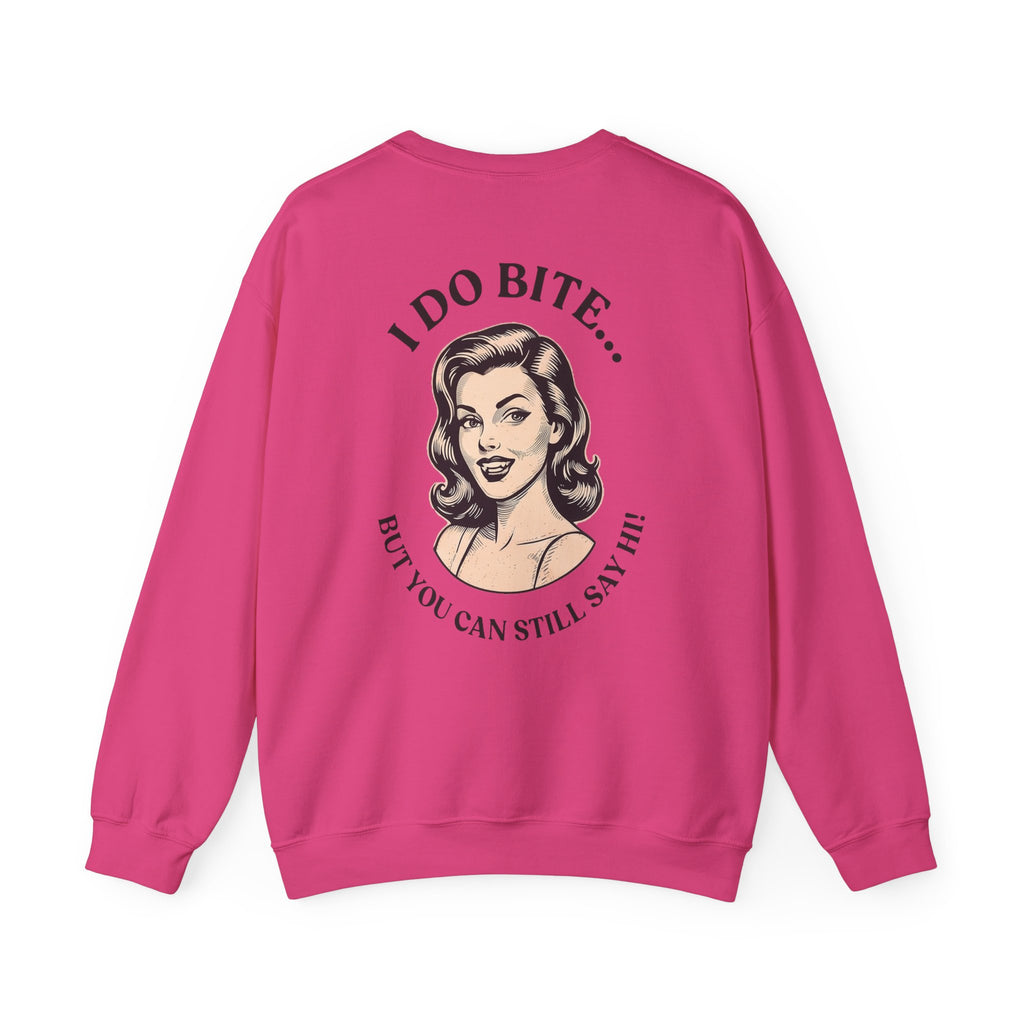 I Do Bite Crewneck Sweatshirt (Pinup Edition)