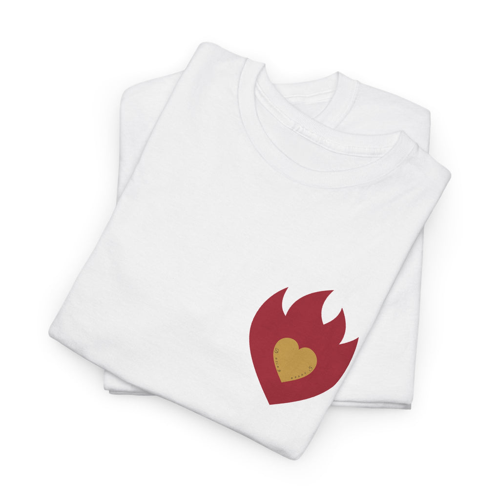 Accepting Applications Tee back & front | Gold Gothic Script, Minimal Graphic Shirt