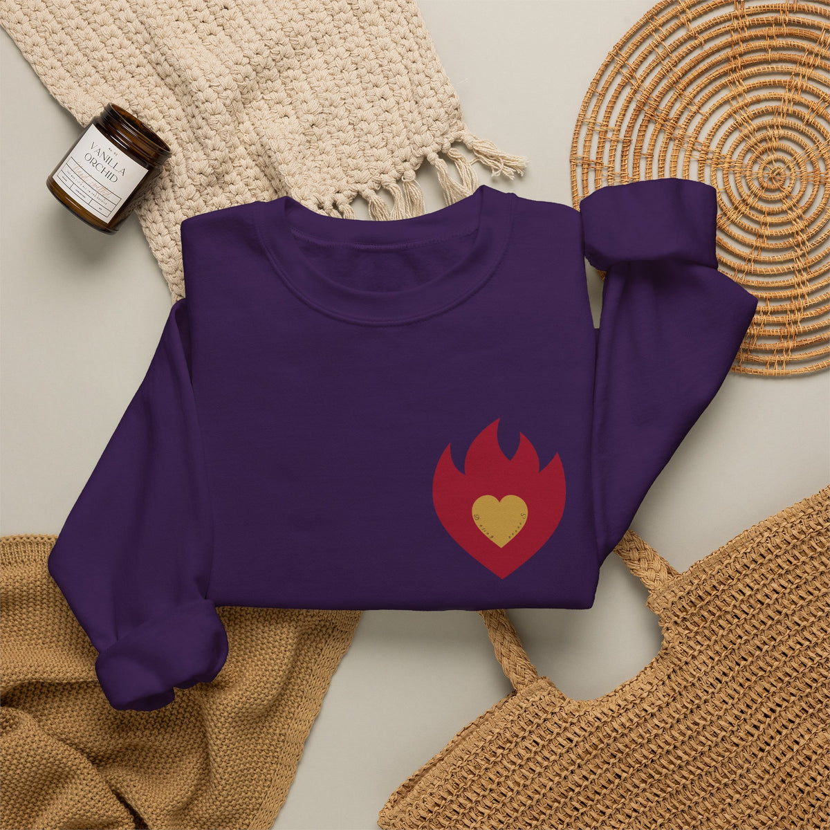 Approachable Gothic Script sweatshirt front & back | Crewneck