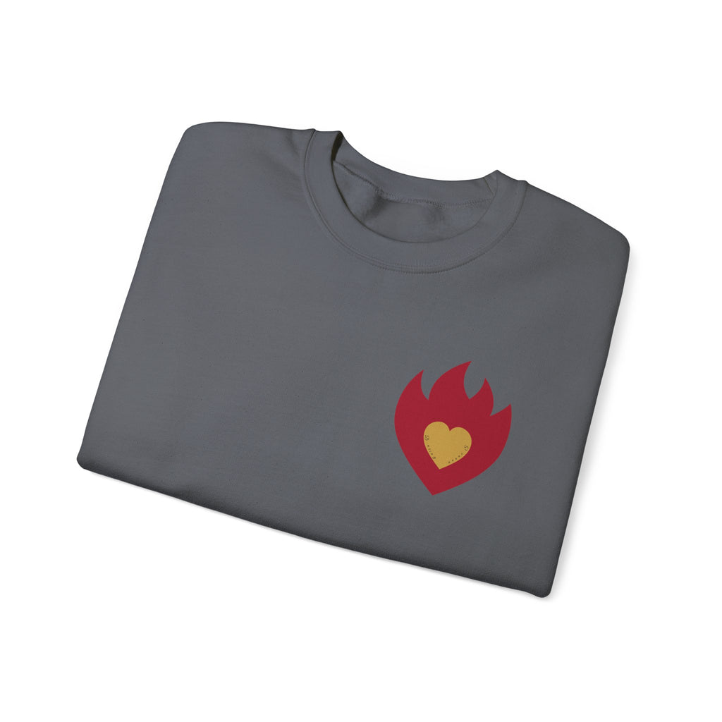 Dating Season Flame Heart Crewneck Sweatshirt
