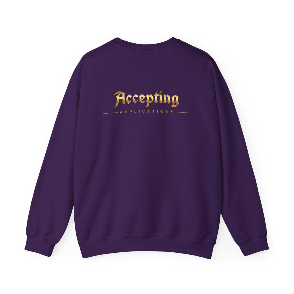 Accepting Applications Crewneck Sweatshirt (Front & Back Print)