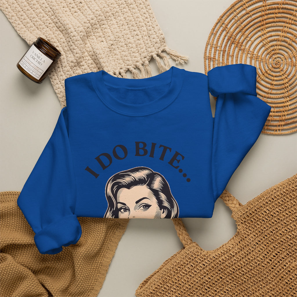 I Do Bite Crewneck Sweatshirt (Retro Edition)