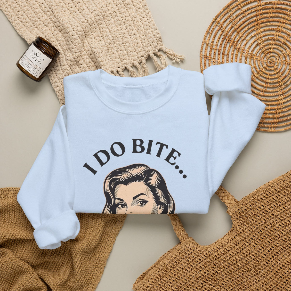 I Do Bite Crewneck Sweatshirt (Retro Edition)
