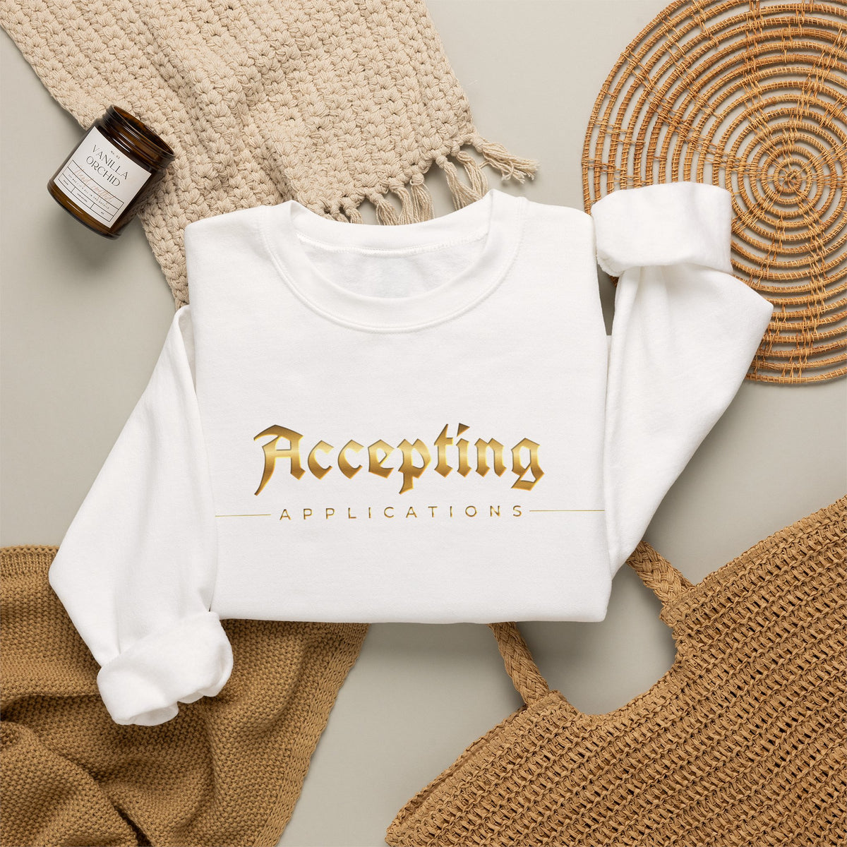 Accepting Applications Crewneck Sweatshirt