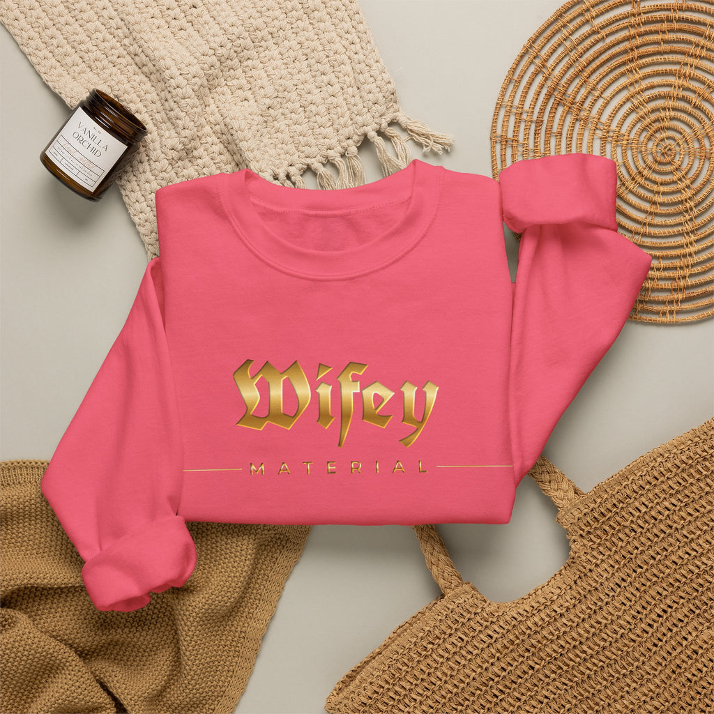 Wifey Material Crewneck Sweatshirt