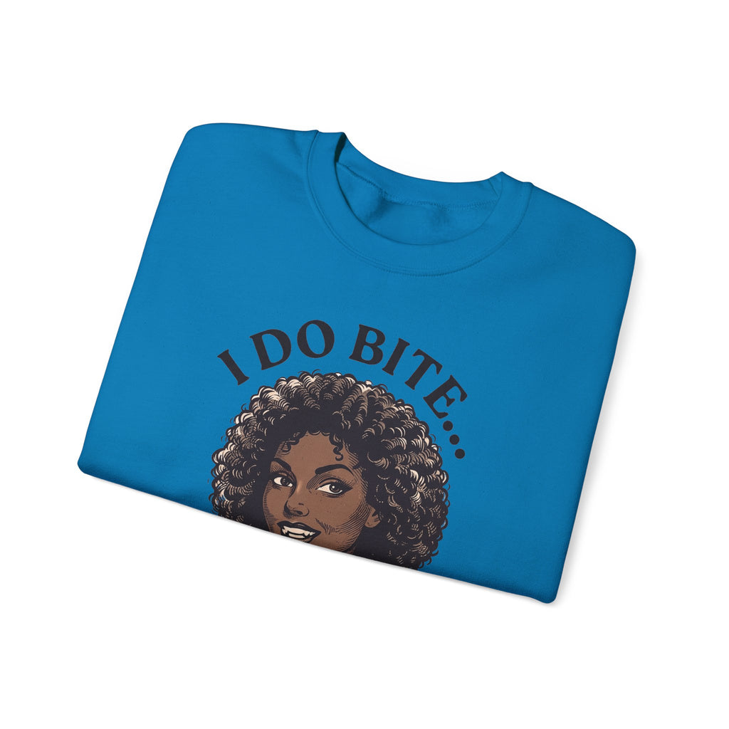 I Do Bite Crewneck Sweatshirt (Curls Edition)