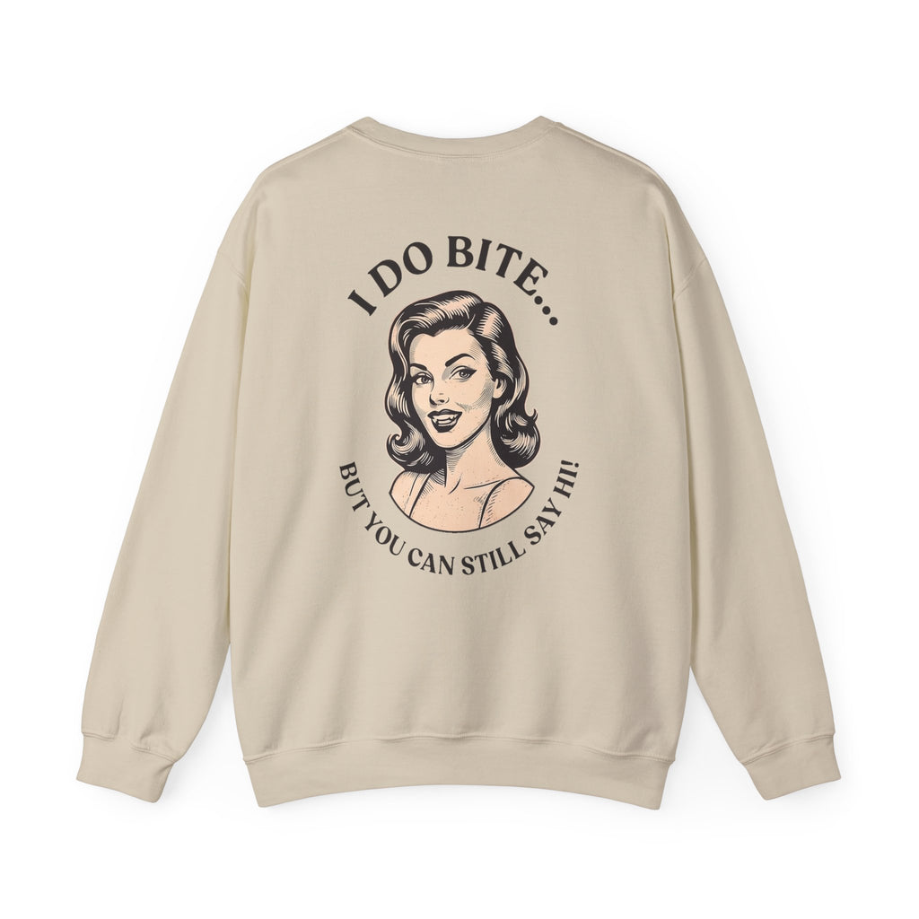 I Do Bite Crewneck Sweatshirt (Pinup Edition)