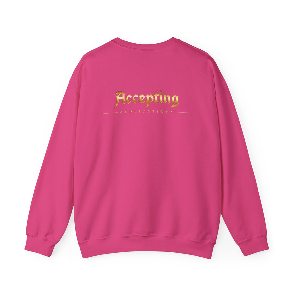 Accepting Applications Crewneck Sweatshirt (Front & Back Print)