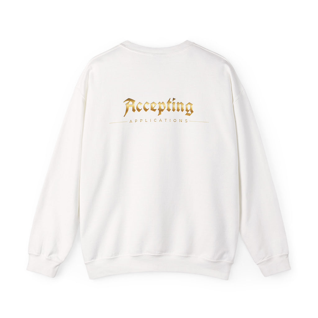 Accepting Applications Crewneck Sweatshirt (Front & Back Print)