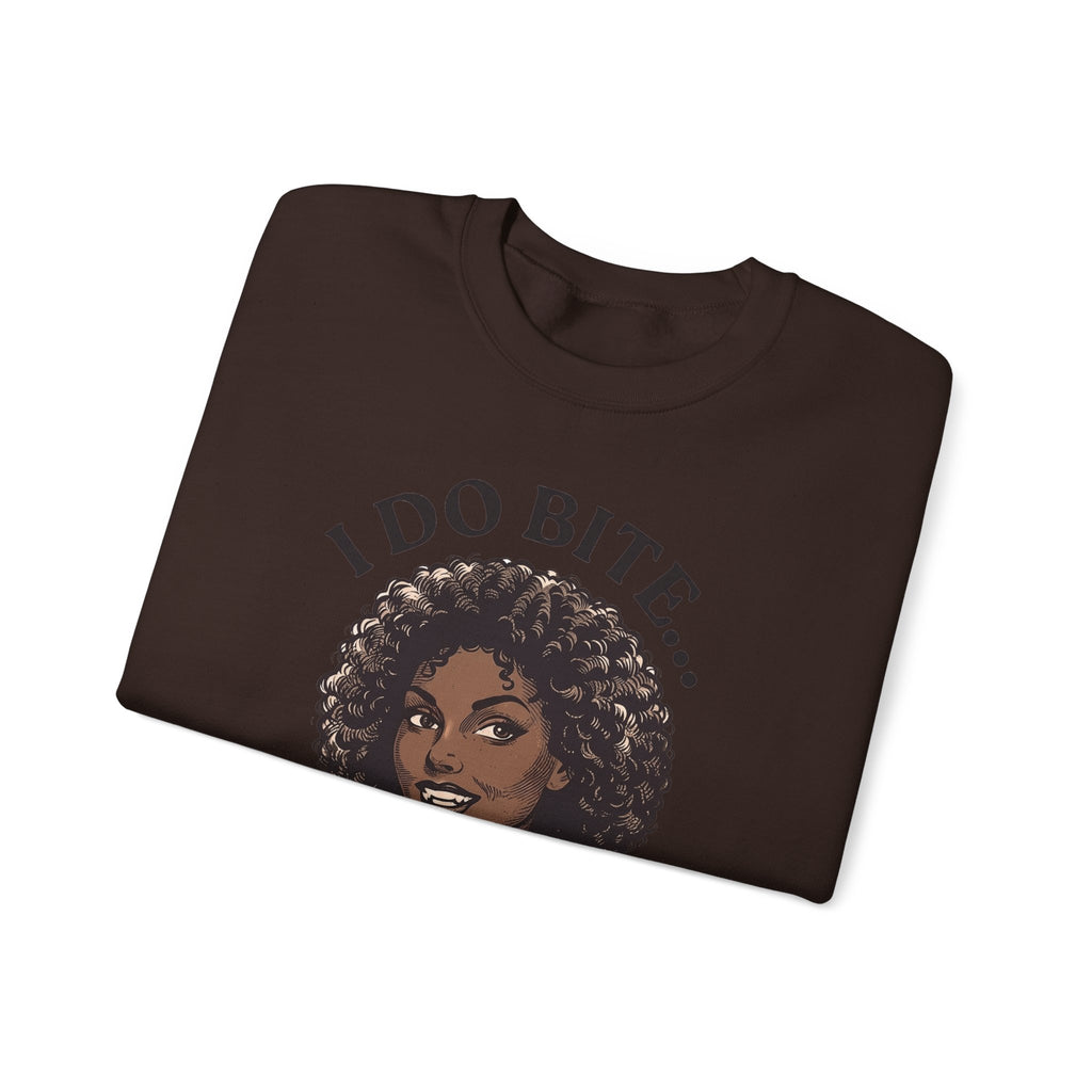 I Do Bite Crewneck Sweatshirt (Curls Edition)