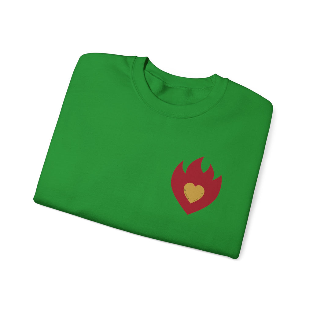 Dating Season Flame Heart Crewneck Sweatshirt