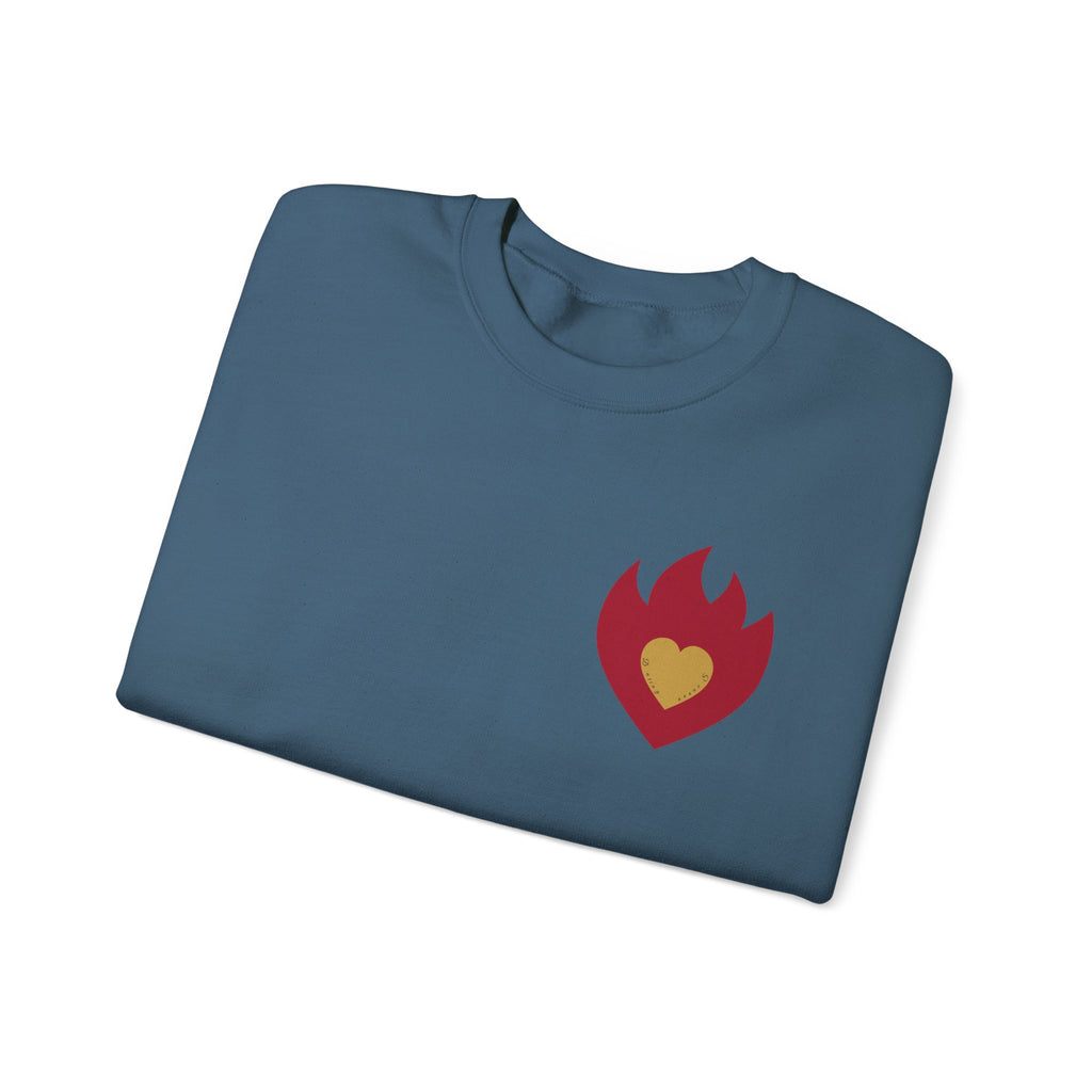 Dating Season Flame Heart Crewneck Sweatshirt
