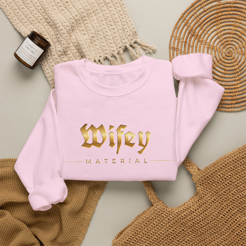 Wifey Material Crewneck Sweatshirt