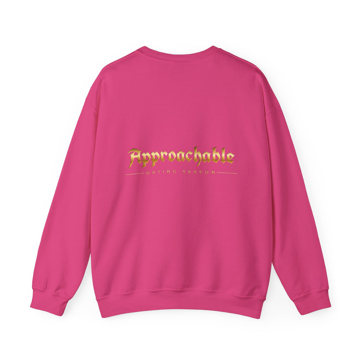 Approachable Gothic Script sweatshirt front & back | Crewneck
