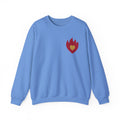 Dating Season Flame Heart Crewneck Sweatshirt