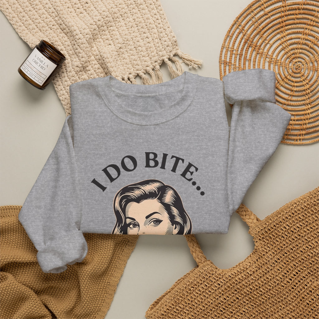 I Do Bite Crewneck Sweatshirt (Retro Edition)
