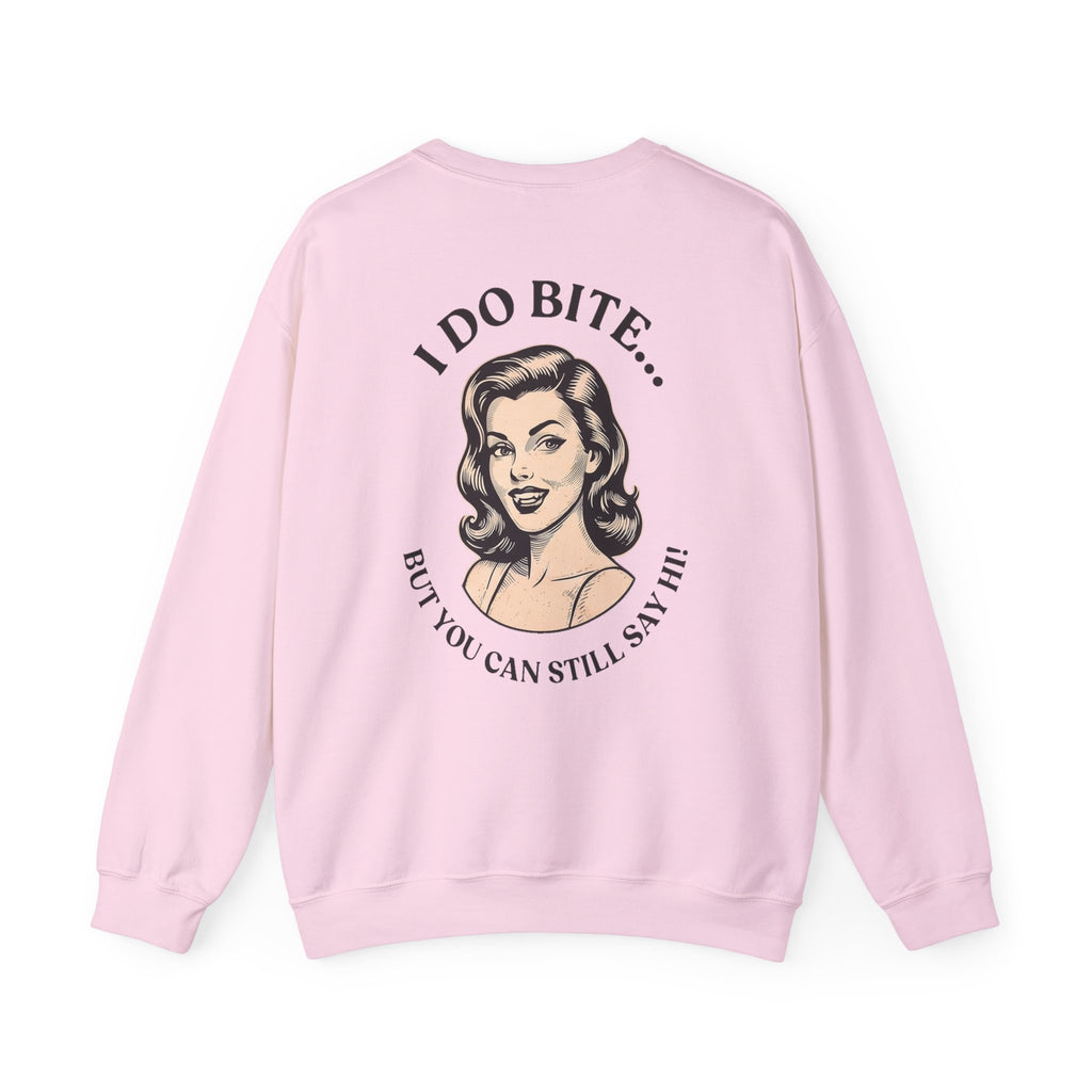 I Do Bite Crewneck Sweatshirt (Pinup Edition)