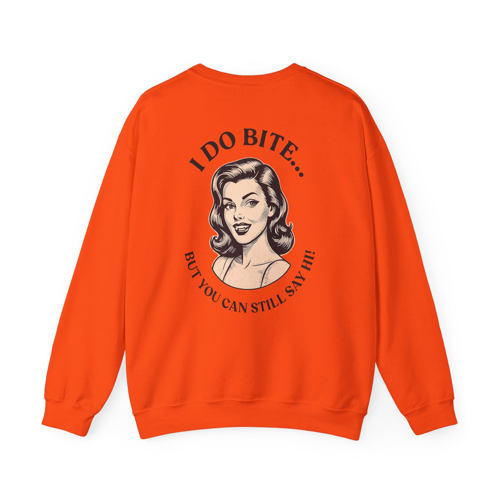 I Do Bite Crewneck Sweatshirt (Pinup Edition)