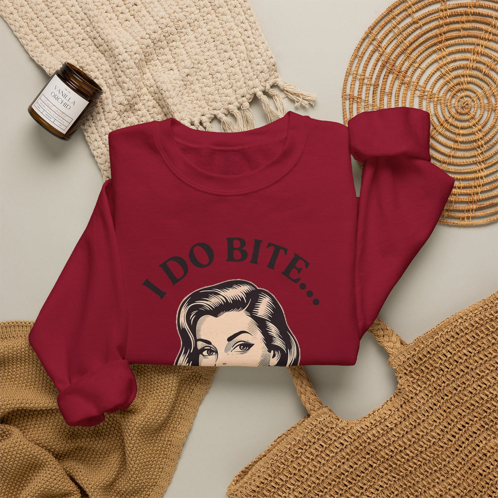 I Do Bite Crewneck Sweatshirt (Retro Edition)