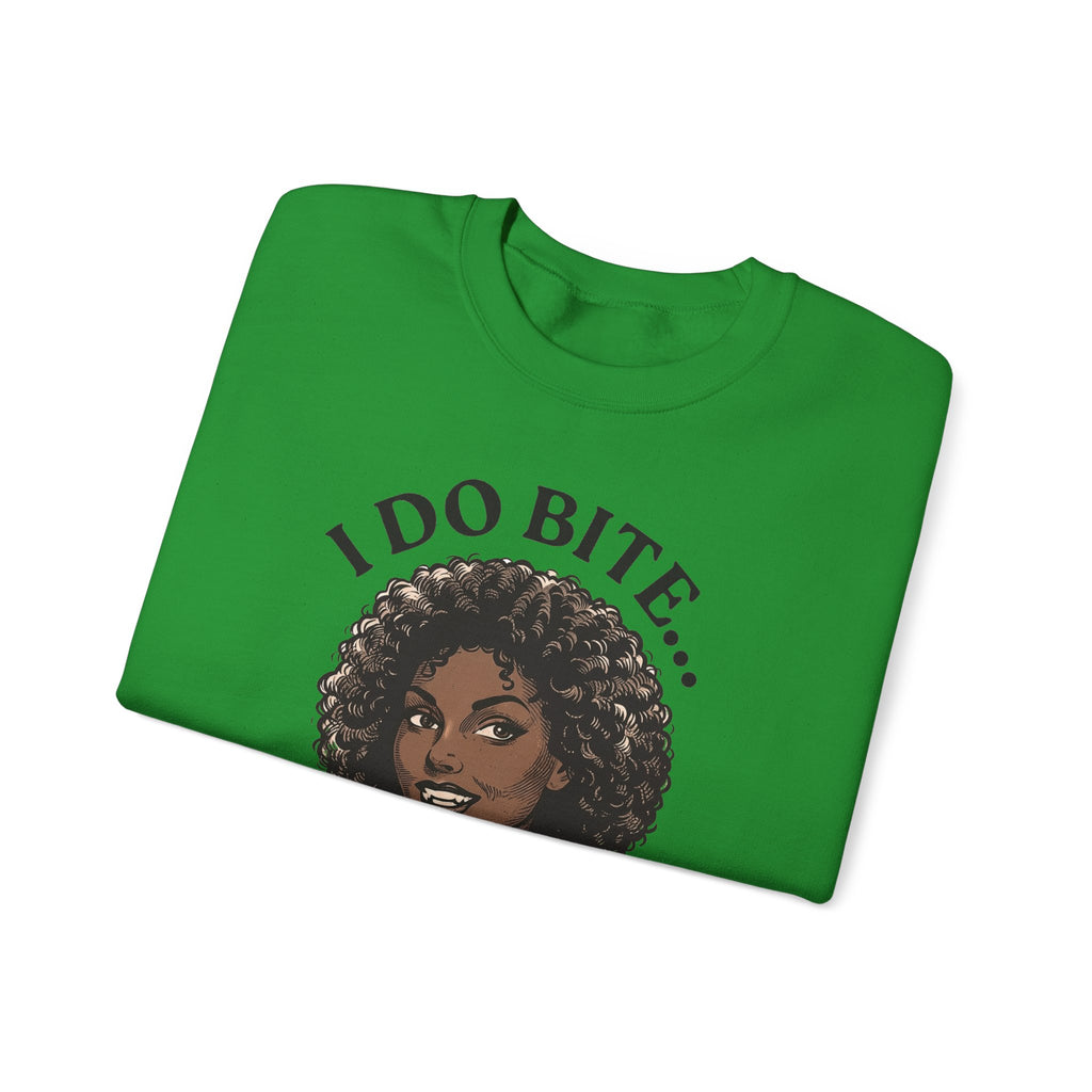 I Do Bite Crewneck Sweatshirt (Curls Edition)