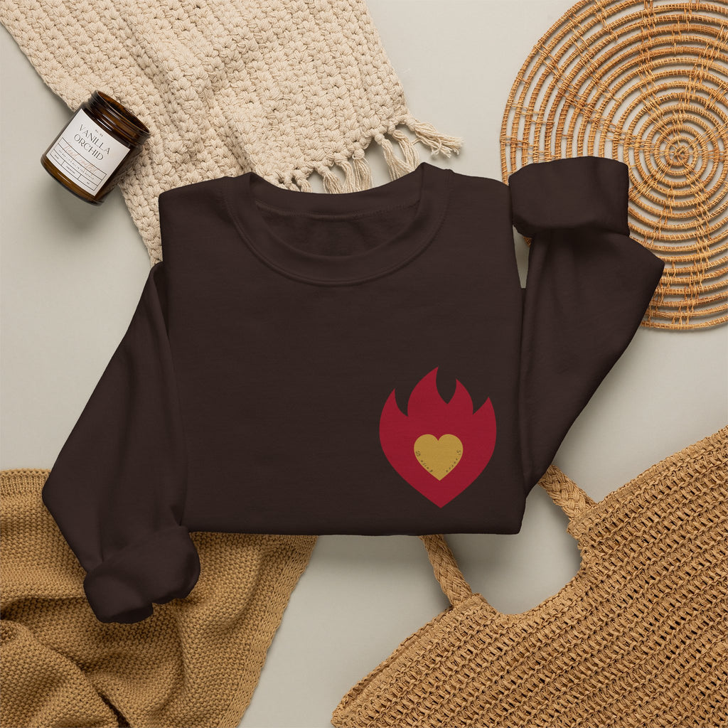 Approachable Gothic Script sweatshirt front & back | Crewneck