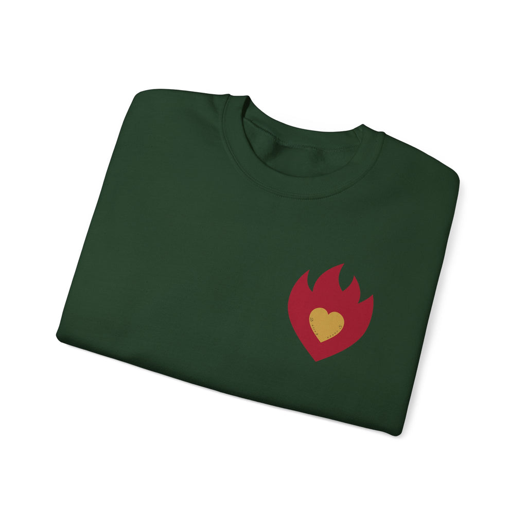 Dating Season Flame Heart Crewneck Sweatshirt