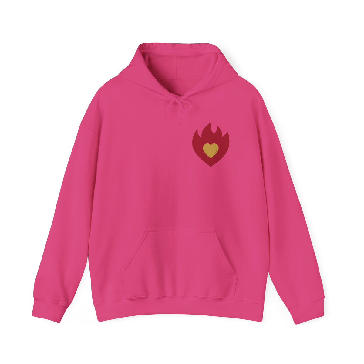 Approachable Gold Script hoodie back & front | White Pullover Sweatshirt