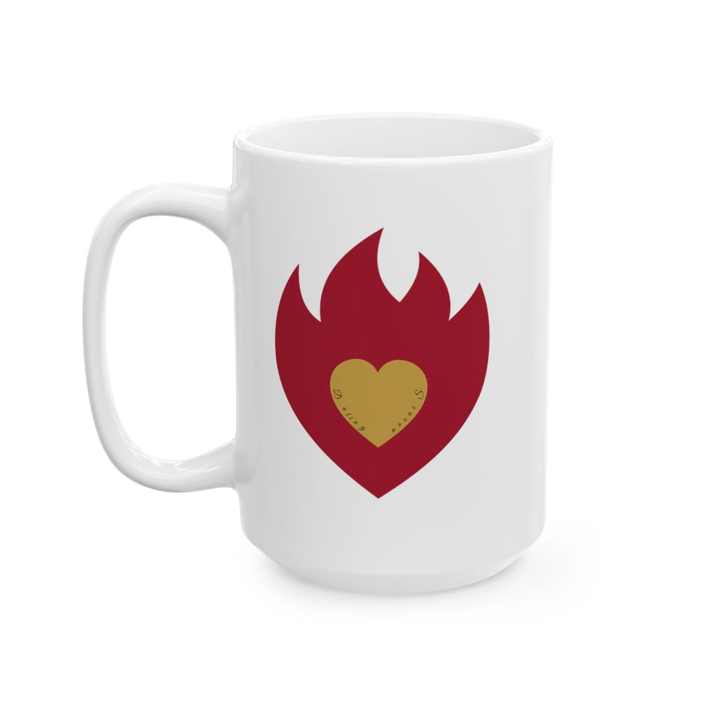 Dating Season Flame Heart Mug